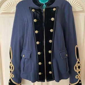 Ralph Lauren Denim & Supply Navy and Black Embellished Blazer